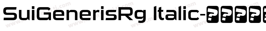 SuiGenerisRg ltalic字体转换